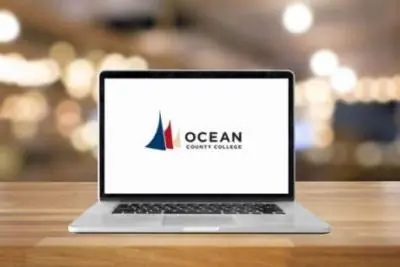 Laptop with occ logo on it